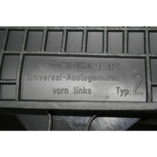 SCHÖNEK Gummimatten Universal TYP2 2-teilig für vorn schwarz
