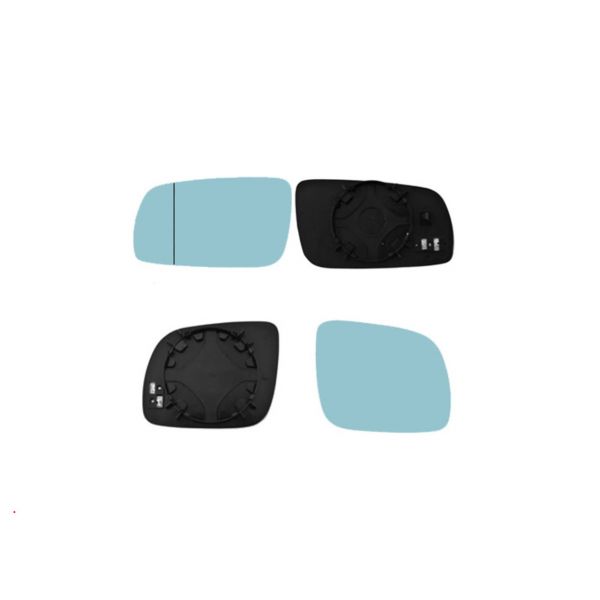 für VW Golf 4 Lupo Passat Spiegelglas asphärisch beheizbar blau Set links+rechts