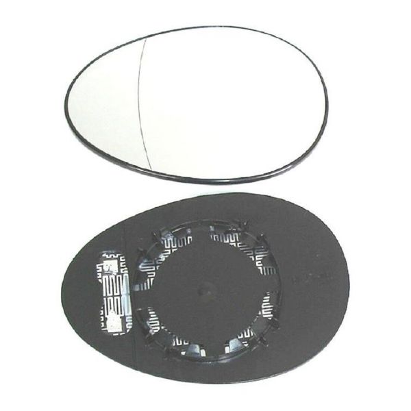 für Mini Spiegelglas beheizbar mit Trägerplatte ab 10/2006 links